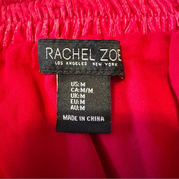 Rachel Zoe Medium Fuchsia Pink Velvet Midi Skirt ~ Festive Valentine’s Party - Picture 6 of 6